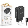 Aligator síťová nabíječka, 2x USB, smart IC, 2,4 A, kabel micro USB 2A, černá CHA0040