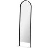 Cooee Design Podlahové zrkadlo Woody Floor Mirror – čierny dub