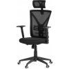 Autronic KA-Q851 BK Stolička kancelárska, čierna mesh, plastový kríž