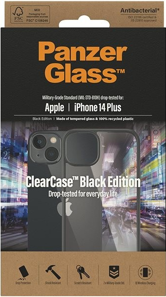 PanzerGlass ClearCase Apple iPhone 2022 Max Black edition 0407