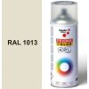 Sprej biely lesklý 400ml, odtieň RAL 1013 farba perlovo biela lesklá, Schuller Ehklar, farby v spreji PRISMA COLOR 91312
