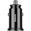 Baseus rýchlonabíjačka do auta 2xUSB QC3.0 30W čierna
