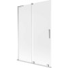MEXEN/S - Velar L dvojkrídlová posuvná vaňová zástena 120 x 150, dekor, chróm 896-120-003-31-01