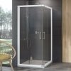 RAVAK 10° 10RV2 90cm sprchový kút štvorcový, sklo číre - satin