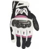 ALPINESTARS Rukavice STELLA SMX-2 AIR CARBON, dámske (čierne/biele/fialové, veľ. L) 121