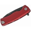 Vega LionSteel ROK A RB RED vreckový nôž 8,3 cm, čierna, červená, hliník