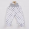 Dojčenské polodupačky New Baby Classic II sivé s hviezdičkami Sivá 50