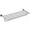 SAPHO XR415 X-Round E polička na uteráky s hrazdou 65 cm, strieborná