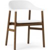 Normann Copenhagen Stolička Herit Armchair Spectrum Leather – biela/dymový dub