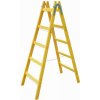AGRODEAL Rebrík drevený - dvojdielny - 6 priečok