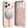 Ringke iPhone 17 Pro Case Silicone Magnetic Pink Sand