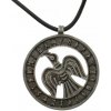 Windlass Steelcrafts Amulet Odinových poslů – Havran a Futhark z anglického cínu