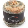 Pletacia priadza Funny Batik 100 g - (9828) béžová svetlá zelená