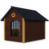 JAKS Búda pre psa so závesom Veľkosť: XL, Varianty: hnedá, horčicové rohy