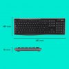 LOG Logitech 920-004508 klávesnica Obsahuje myš Domáci RF Wireless QWERTY US International Čierna