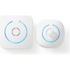 Nedis ALRMMW20WT - Alarm s Detektorom Pohybu pre Zabezpečenie Domácnosti | 8 Vyzváňacích Tónov | Signály s osvetlením