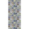 Fototapeta - DV1218 - Zeleno-modré obkladačky Vliesová fototap. - 91cm x 211cm