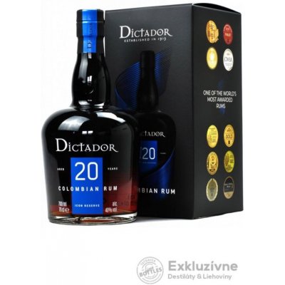 Dictador 20y 40% 0,7 l (kartón)