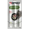 Pochúťka pre mačky Ontario kačka a králik, tyčinky 3x5g