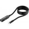Predlžovací kábel Unitek USB-C 10 Gb/s 5 m, čierny