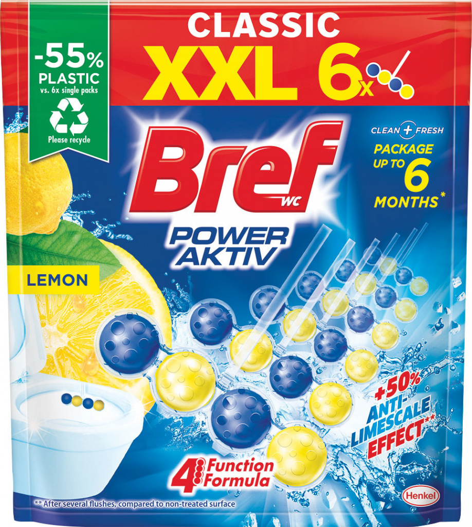 BREF Power Aktiv Lemon 6 x 50 g od 7,09 € - Heureka.sk