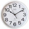 rádiom riadené nástenné hodiny JVD RH683.1 biele