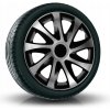 Puklice DRACO CS 15” čierno-strieborné pre Ford, Fiat, Honda, Hyundai, 4 ks