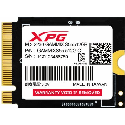 ADATA XPG GAMMIX S55 512GB, SGAMMIXS55-512G-C