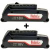 Akubee - 2 ks batéria 18V 2.0Ah kompatibilná s Bosch GBA 18V