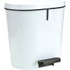 Denox Ovál pedálový odpadkový kôš 8 l, plast, biely