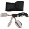 Sada vreckových nožov Fox Outdoor Cutlery Set 4 in 1 black