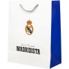 Real Madrid FC Darčeková papierová taška Real Madrid, biela a modrá, 26×32 cm