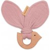Dětské kousátko s ptáčkem New Baby Bird pink