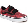 Vans WARD V červená,čierna,biela Detské nízke tenisky 3.5