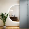 Baltica Design Tiny Border Semi Round zrkadlo 150x85 cm s osvetlením strieborná 5904107928470