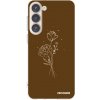 Picasee silikónový prehľadný obal pre Samsung Galaxy S23+ 5G - Brown flowers