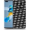 Picasee silikónový čierny obal pre Huawei Mate 40 Pro - Separ - White On Black 2