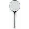 Plastová sprchová hlavica v striebornej farbe ø 9,5 cm Uno – Allstar