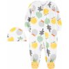 CARTER'S Set 2dielny overal na zips Sleep&Plays, čiapka Veggies neutrál LBB PRE, veľ. 46 1L783310_PRE