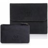 Paolo Peruzzi Dámska kožená peňaženka a puzdro na kľúč | čierna ZUP-64-BL
