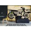 Samolepiaca vliesová fototapeta Retro motocyklový plagát 375 x 250 cm