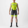 CASTELLI Cyklistická kombinéza - FREE SANREMO 2 - čierna/žltá 2XL