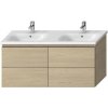 Jika Mio-N - Skrinka pod dvojumývadlo 130, 127x59x49 cm, jaseň H40J7184013421