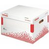Archívna krabica Esselte Speedbox so sklápacím vekom biela/červená 392×301×334 mm