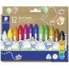 Voskovky, hrubé, trojhranné, STAEDTLER Noris jumbo 228 14, 12 rôznych farieb