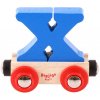 Bigjigs Rail Wagon Drevená vláčiková dráha - písmeno X