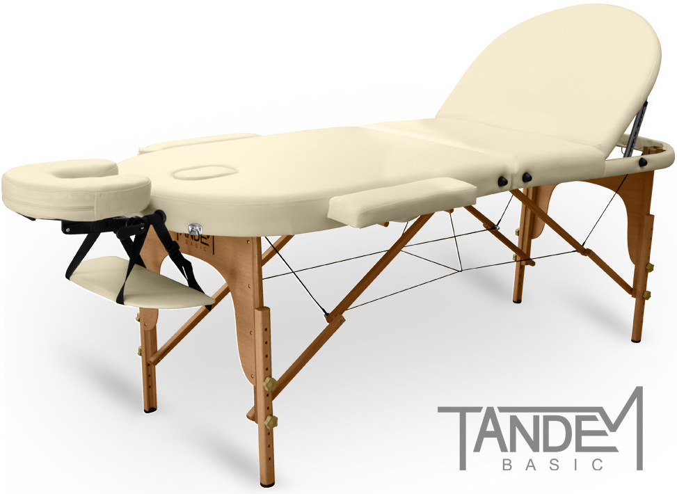 Tandem Skladací masážny stôl Basic-3 Oval krémová 195 x 70 cm krémová od  185 € - Heureka.sk