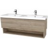 Dreja Umývadlová skrinka INVENCE SZZO 125 (dvojumývadlo Harmonia) - D17 Colorado / D17 Colorado