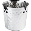 Hrnek, nádoba na hranolky z kladivkové nerezové oceli 85 mm | STALGAST, 546025 inox