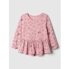 GAP Baby peplum top Ružová 2YRS Ružová Ružová